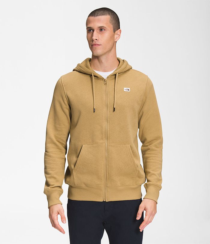 Sudadera Con Capucha The North Face Hombre Heritage Patch Full Zip - Colombia BFCSKT754 - Kaki